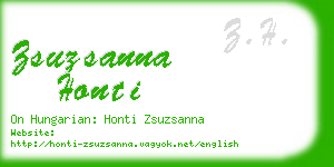 zsuzsanna honti business card